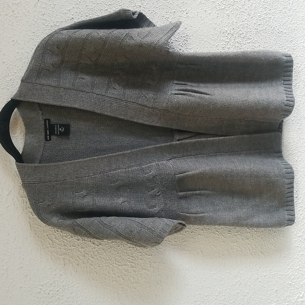 New York & Company Charcoal Gray Women's Cardigan